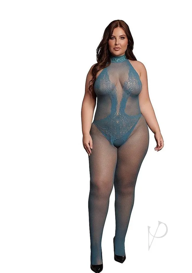 Fishnet Lace Bodystocking Qn Blu Le Desir Bodystockings Playsuits