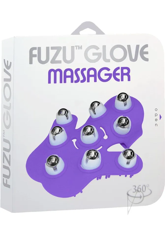 Fuzu Vibrators Fuzu Glove Massager Neon Purple