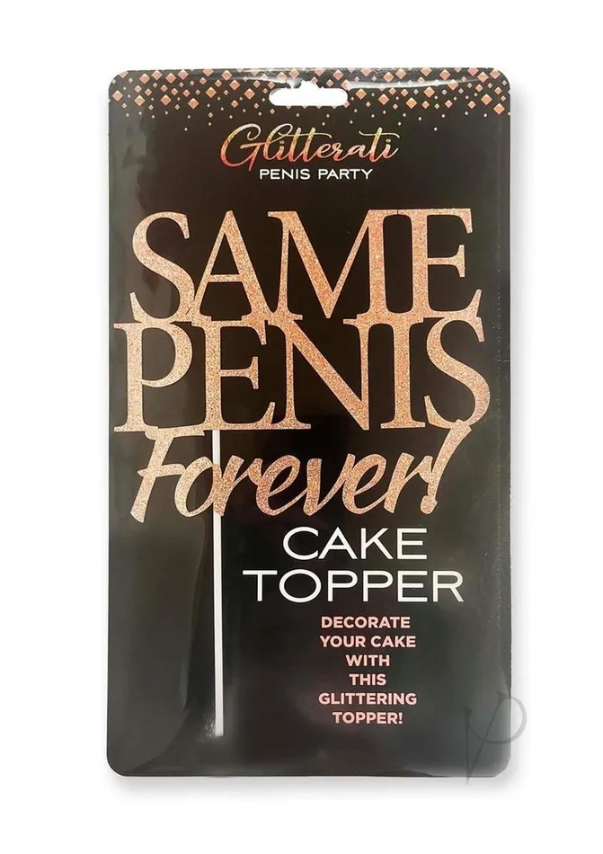 Glitterati Same Penis Cake Topper Candyprints Party Male Sex Toys