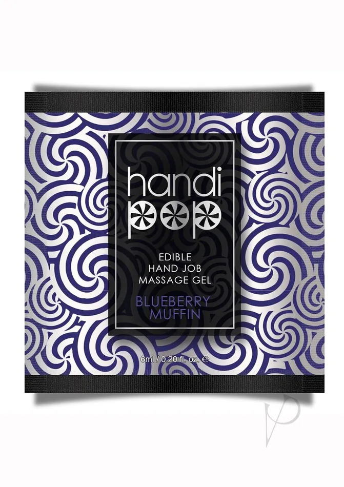 HandiPop Enhancers Handipop Massage Gel Blueberry Foil 6ml