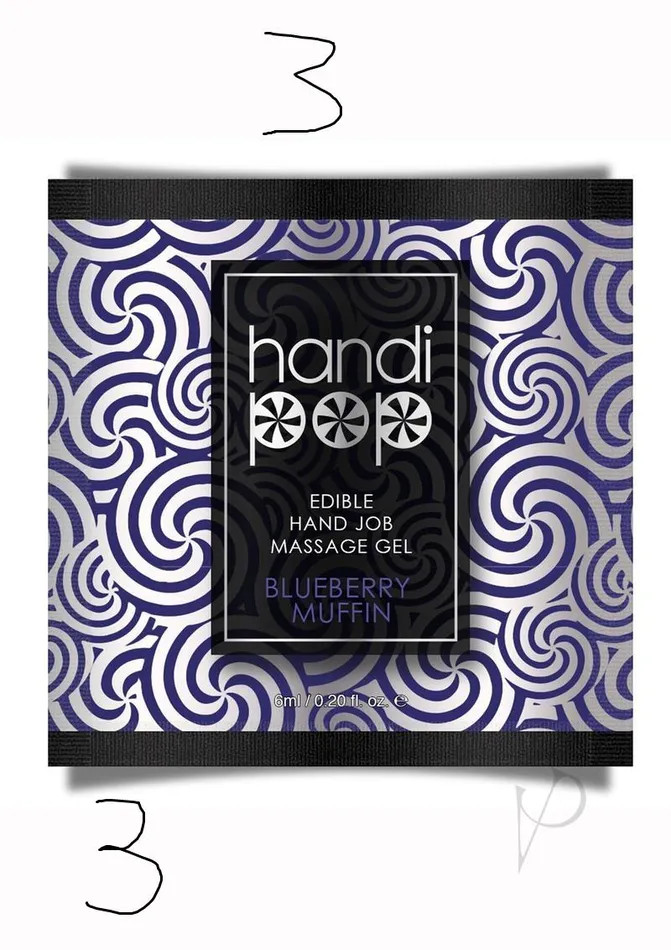 HandiPop Enhancers Handipop Massage Gel Blueberry Foil 6ml HandiPop Enhancers Handipop Massage Gel Blueberry Foil 6ml