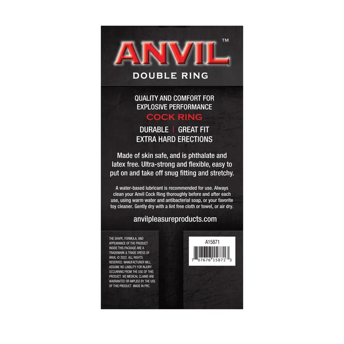 HWIC Dildos Anvil GlowintheDark Purple Double Ring