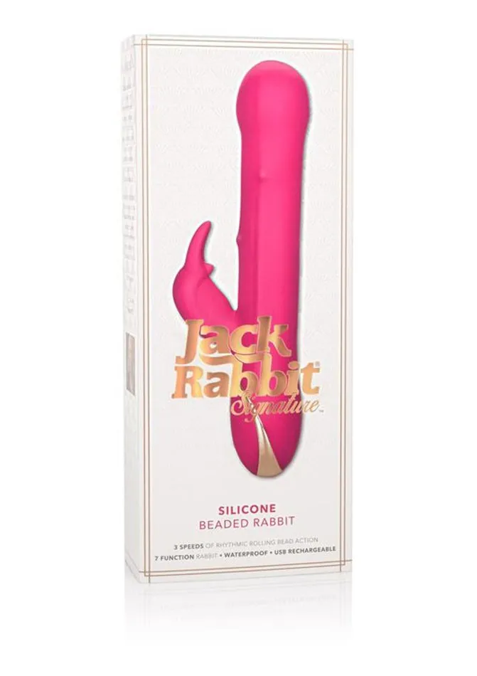 Jack Rabbit Female Sex Toys Signature Silicone Beaded Rabbit