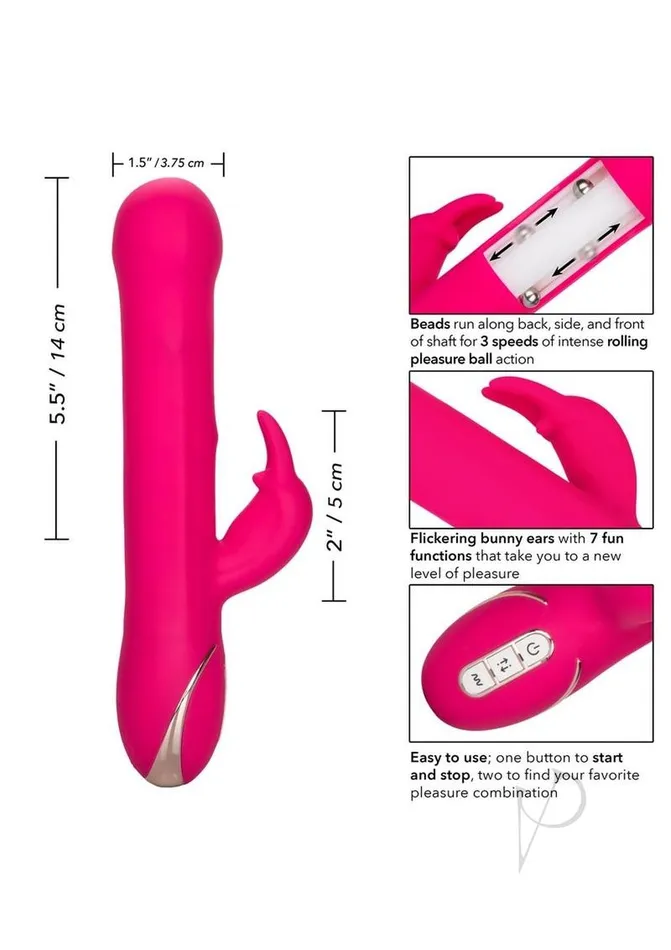 Jack Rabbit Female Sex Toys Signature Silicone Beaded Rabbit