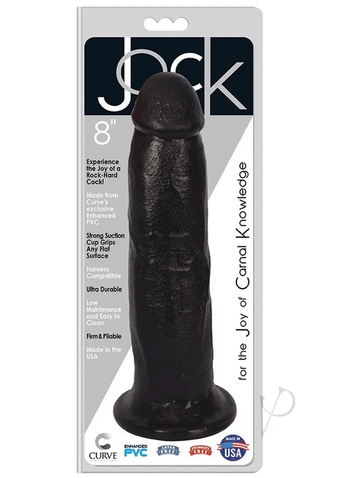 Jock Realistic Dildo 8 Black Jock Female Sex Toys