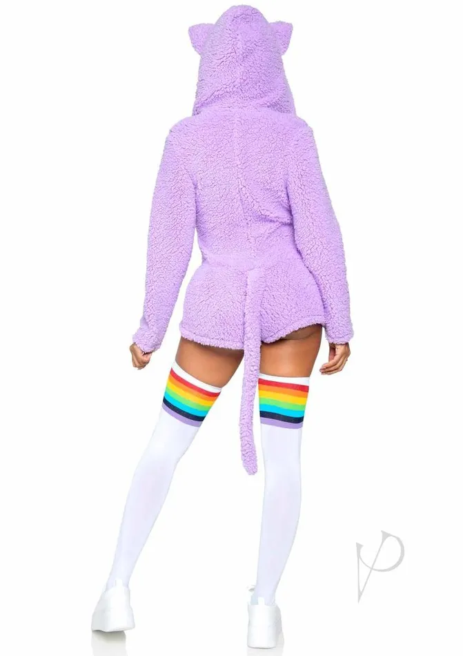 Leg Avenue Male Sex Toys Cuddle Kitty Romper Large Lavender