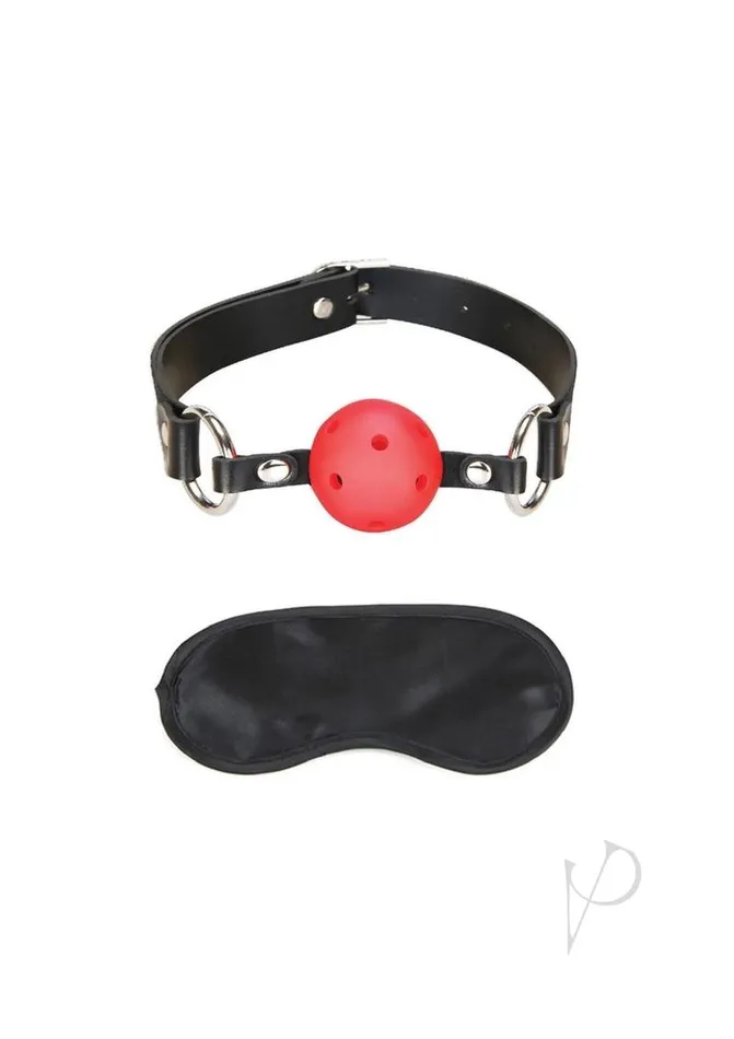 Lux Fetish Vibrators Lux F Breathable Ball Gag Red