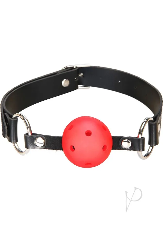 Lux Fetish Vibrators Lux F Breathable Ball Gag Red