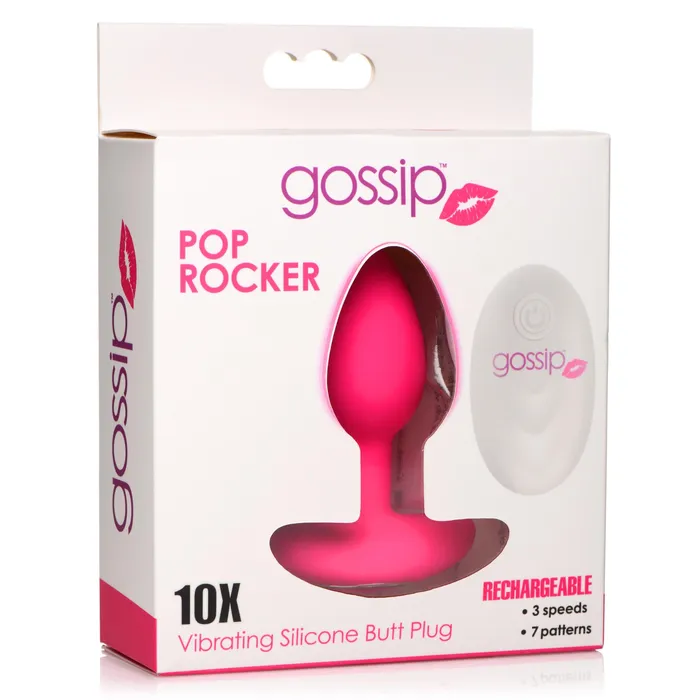 Male Sex Toys Curve Toys Pop Rocker Vibrating Plug With Remote